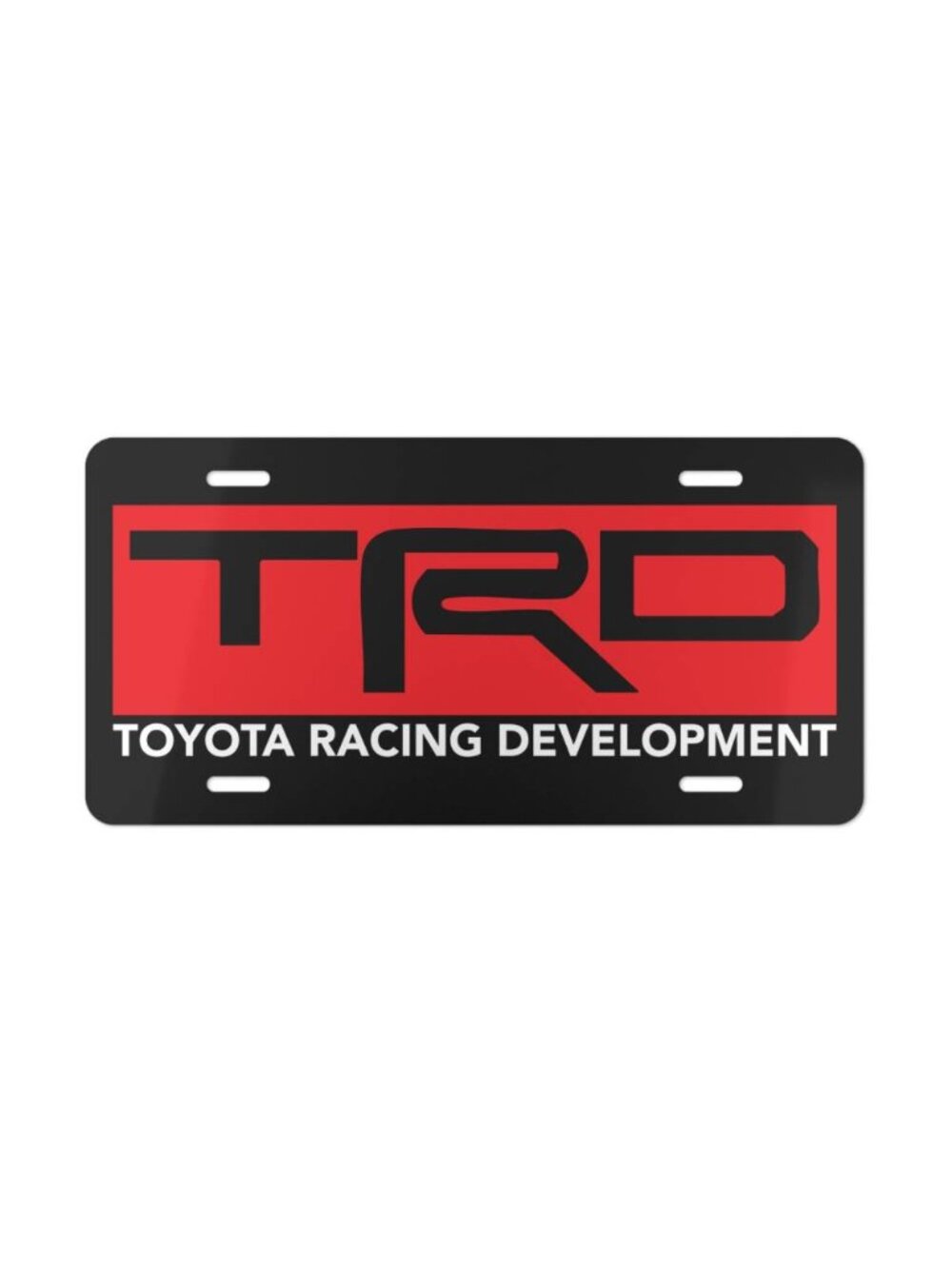 TRD Toyota Racing Development Logo Vanity License Plate Hot Truck Sport Tag USA